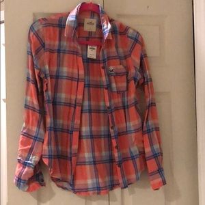 Hollister plaid shirt
